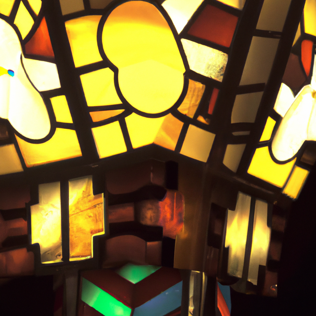 Lampe art deco style Tiffany