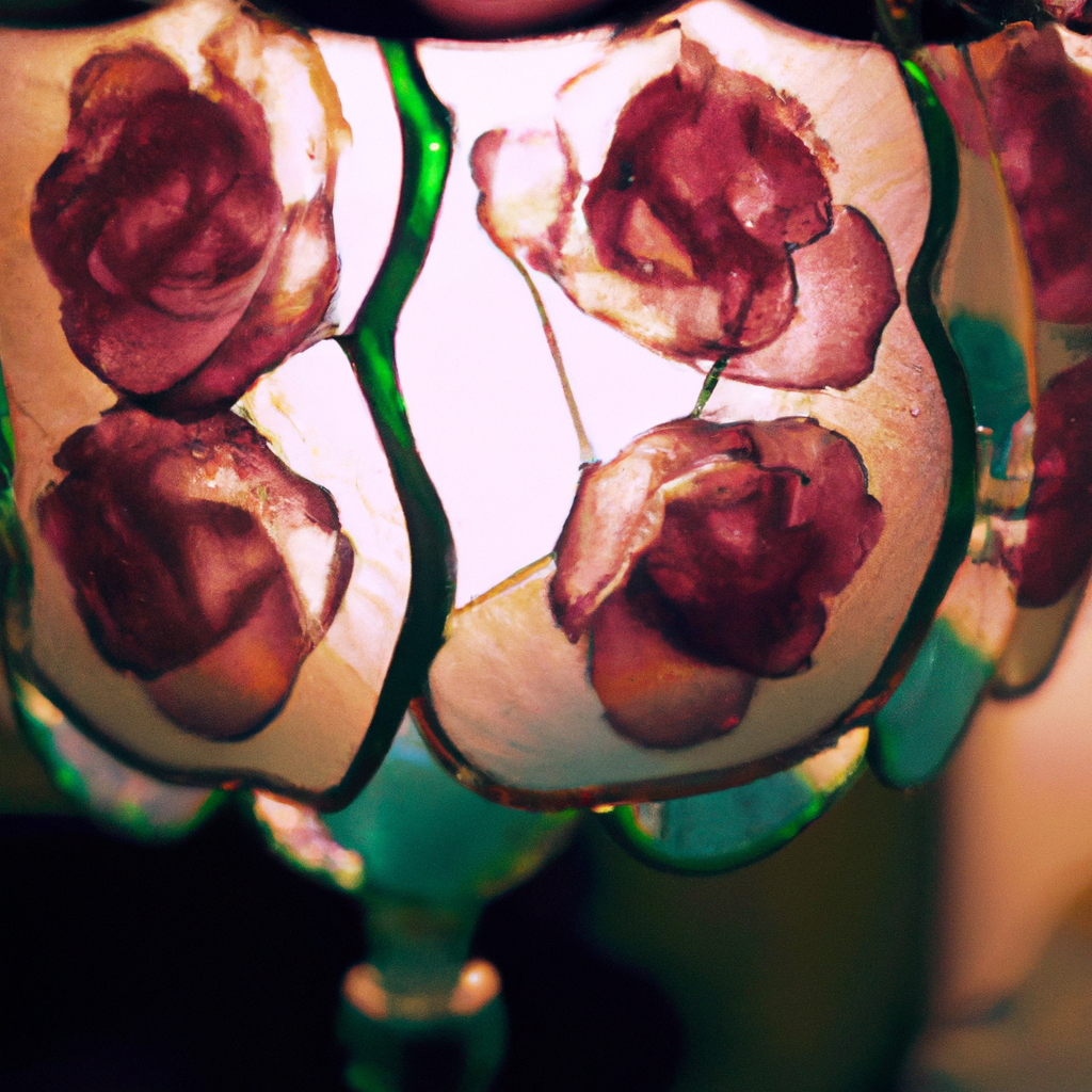 Lampe Tiffany rose