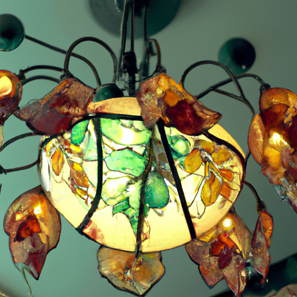 Lampe suspension Tiffany