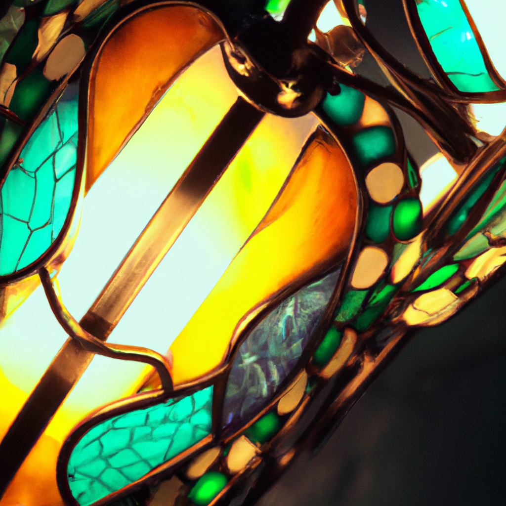 Lampe imitation Tiffany