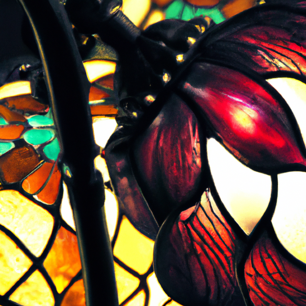 Lampe Tiffany Bordeaux
