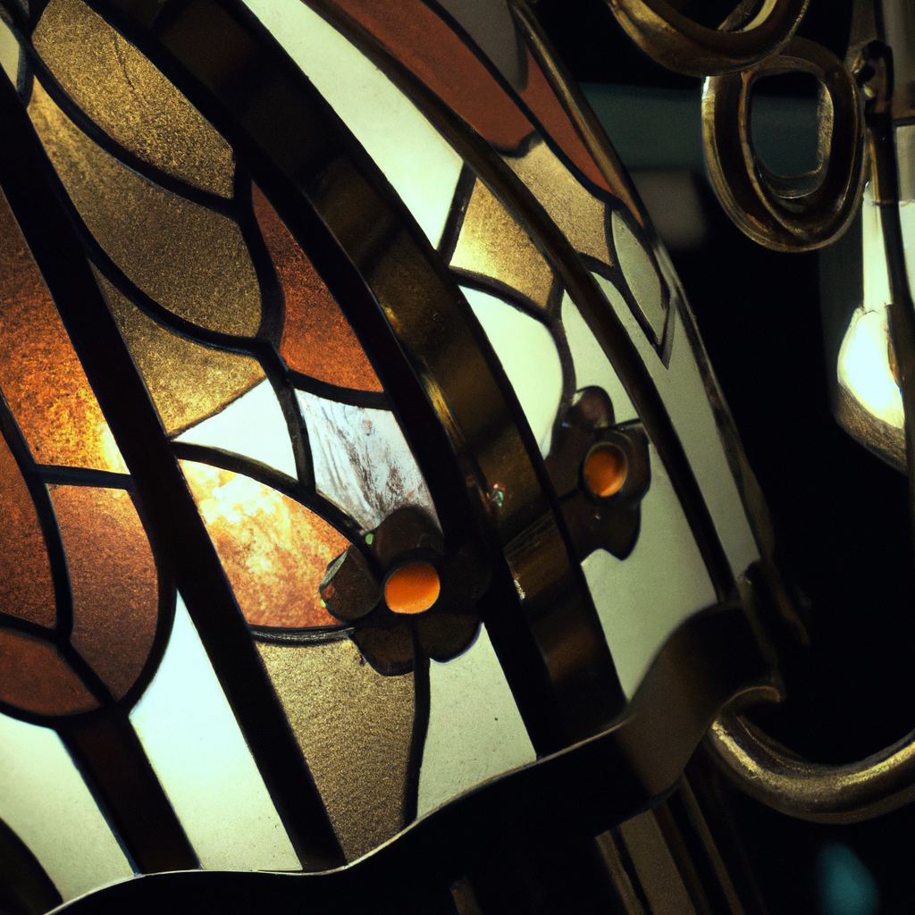 Lampe Tiffany pied bronze