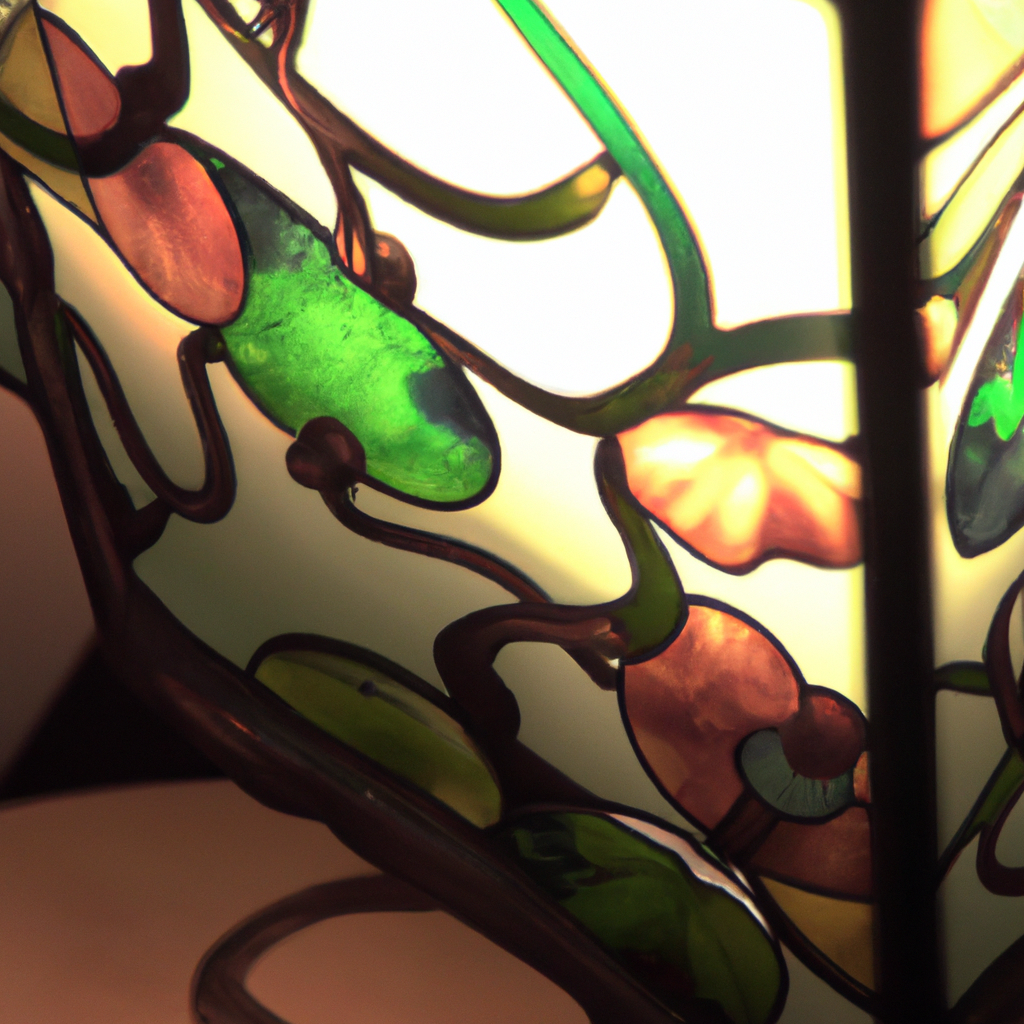 Lampe sur pied style Tiffany