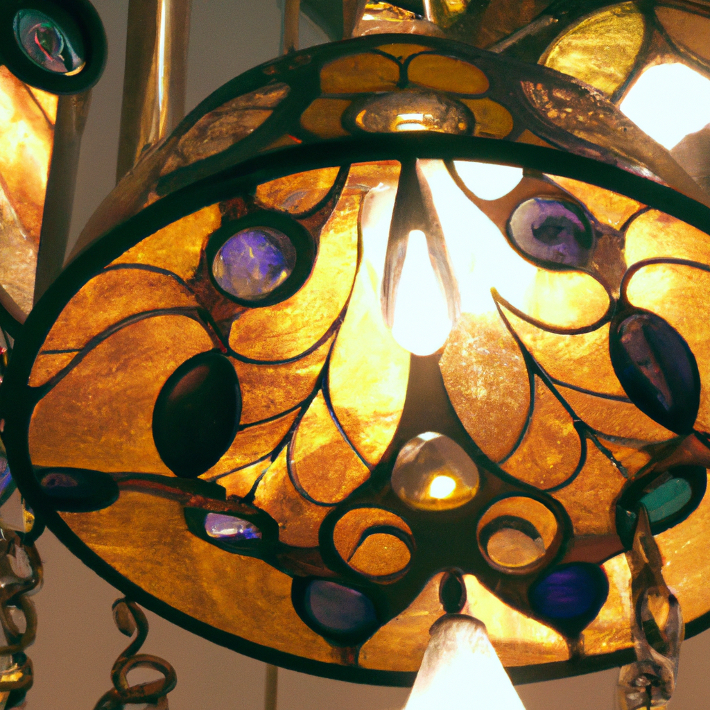 Lampe suspendue Tiffany