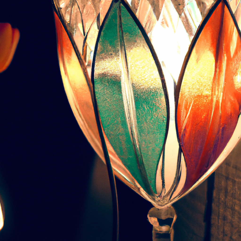Lampe tulipe Tiffany