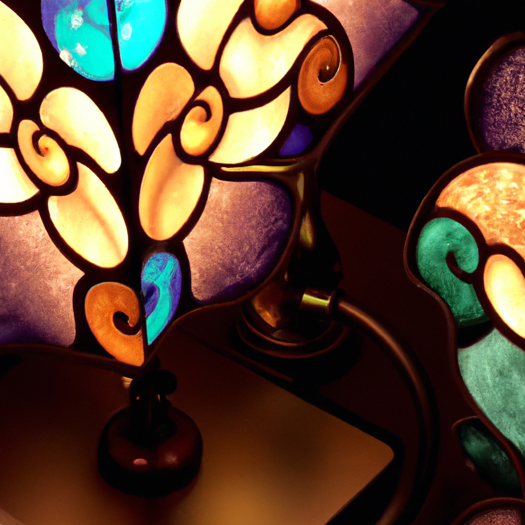 Lampe de table style Tiffany