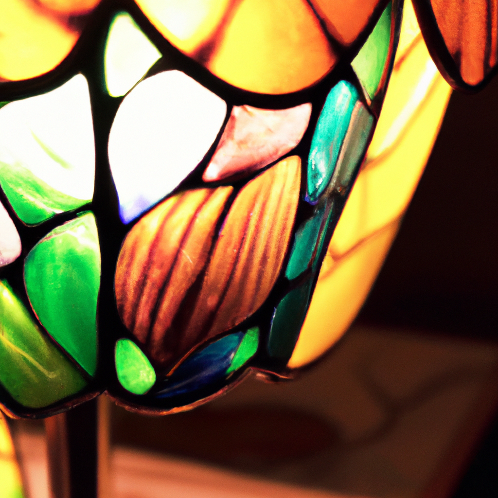 Lampe verre Tiffany