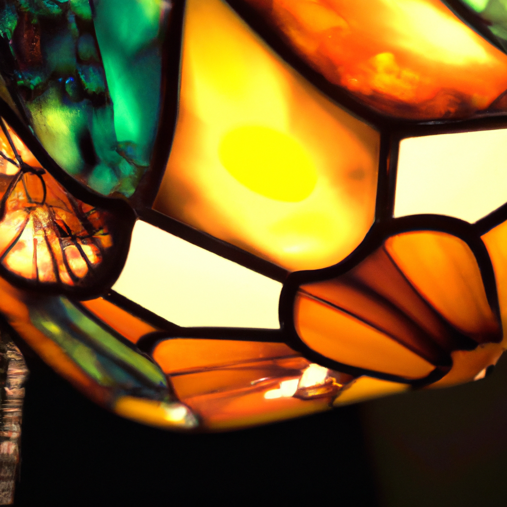 Lampe verre Tiffany