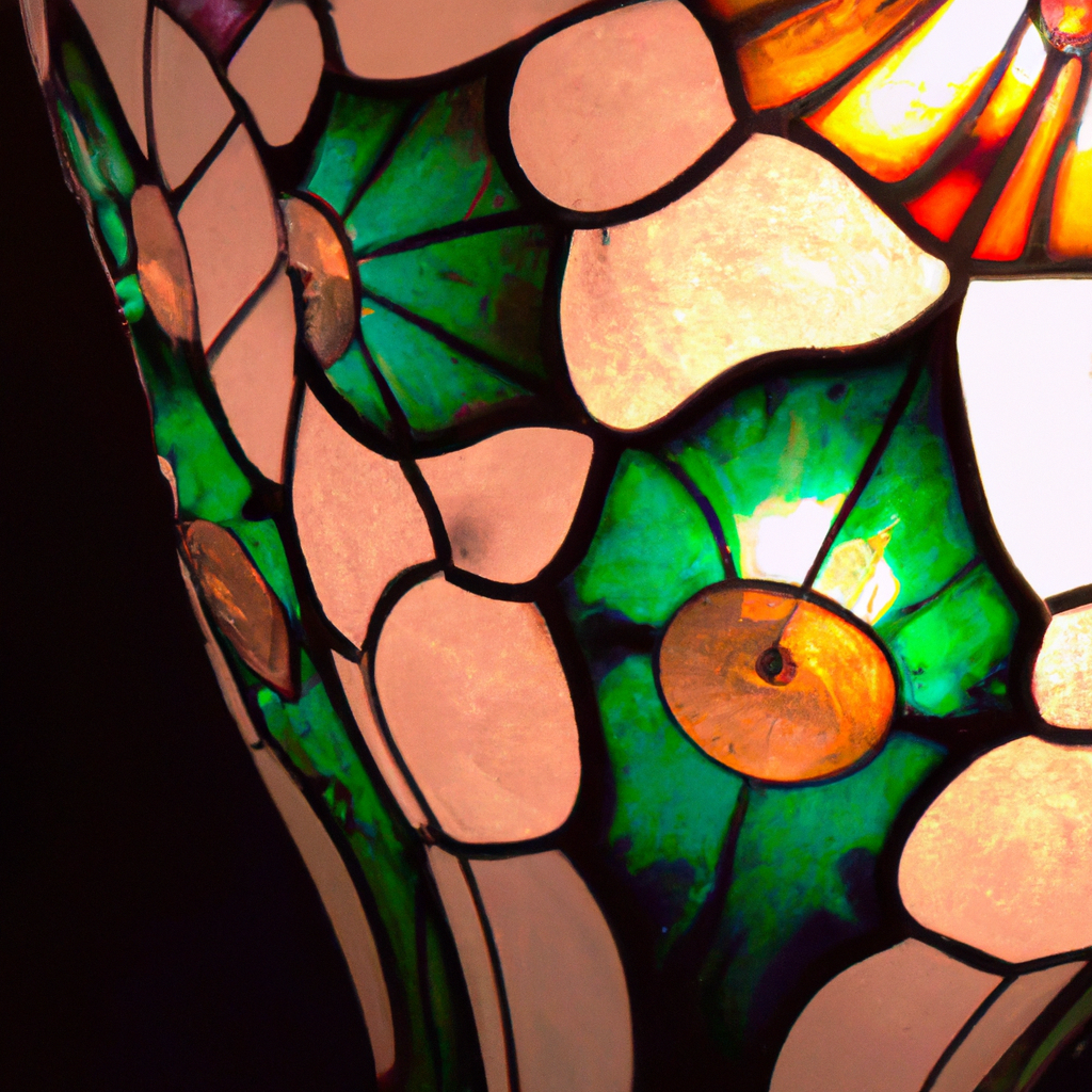 Lampe pâte de verre Tiffany