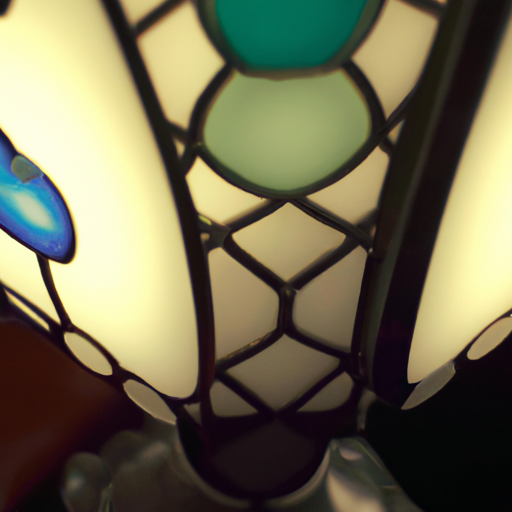 Lampe Tiffany blanche