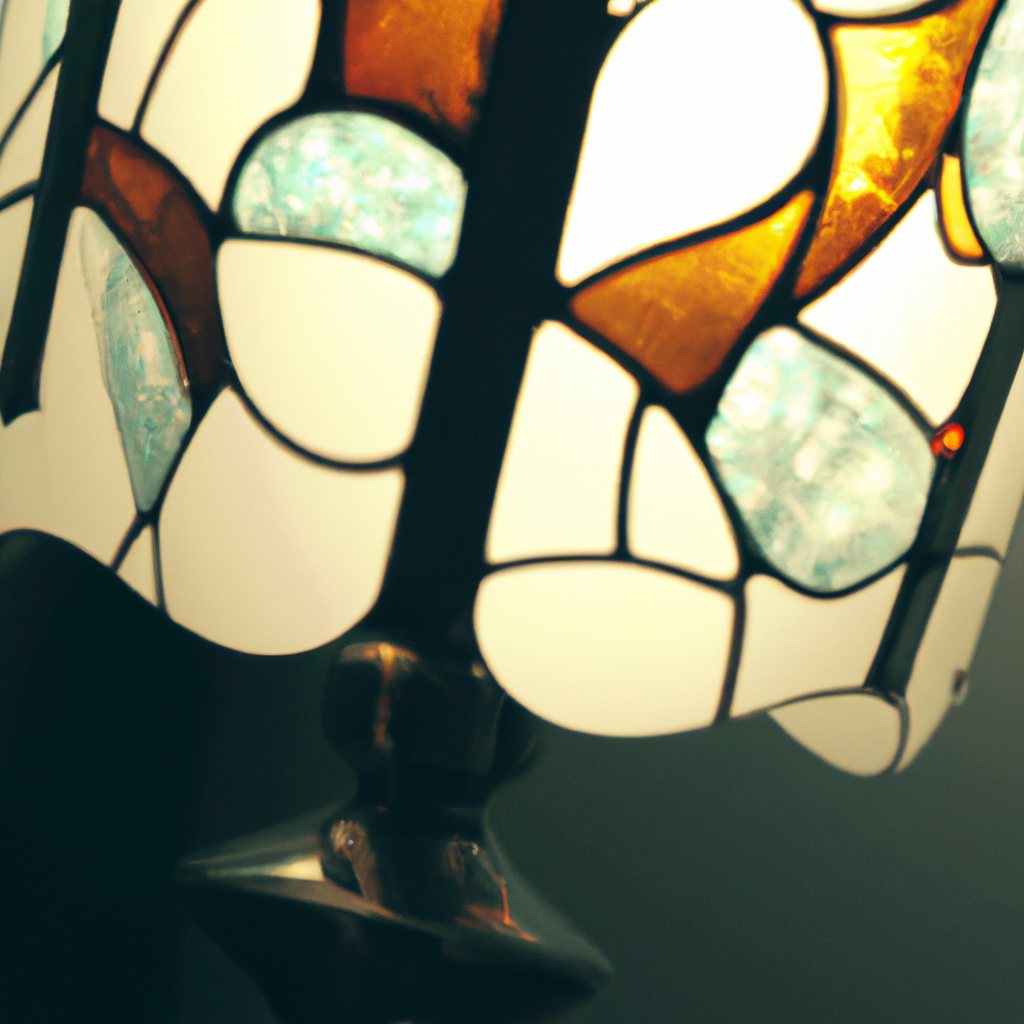 Lampe Tiffany blanche