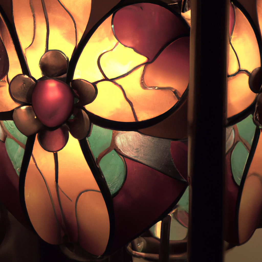 Lampe imitation Tiffany