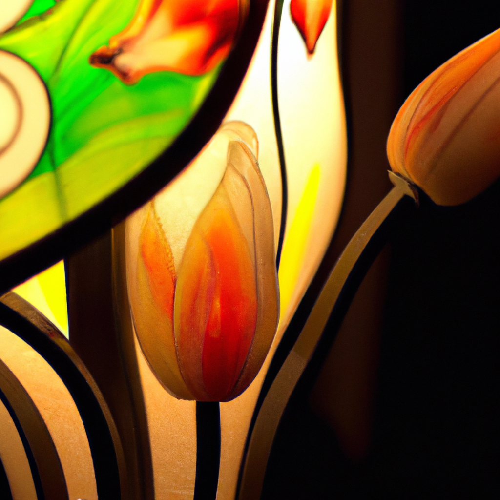 Lampe tulipe Tiffany
