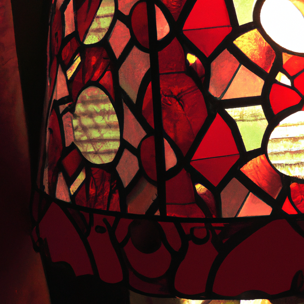 Lampe Tiffany rouge