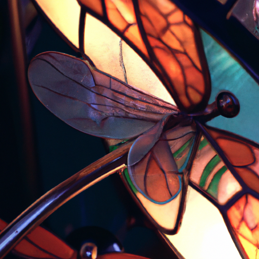 Lampe libellule Tiffany