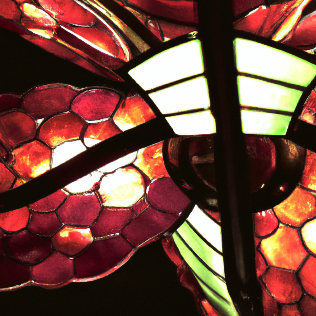 Lampe Tiffany Bordeaux
