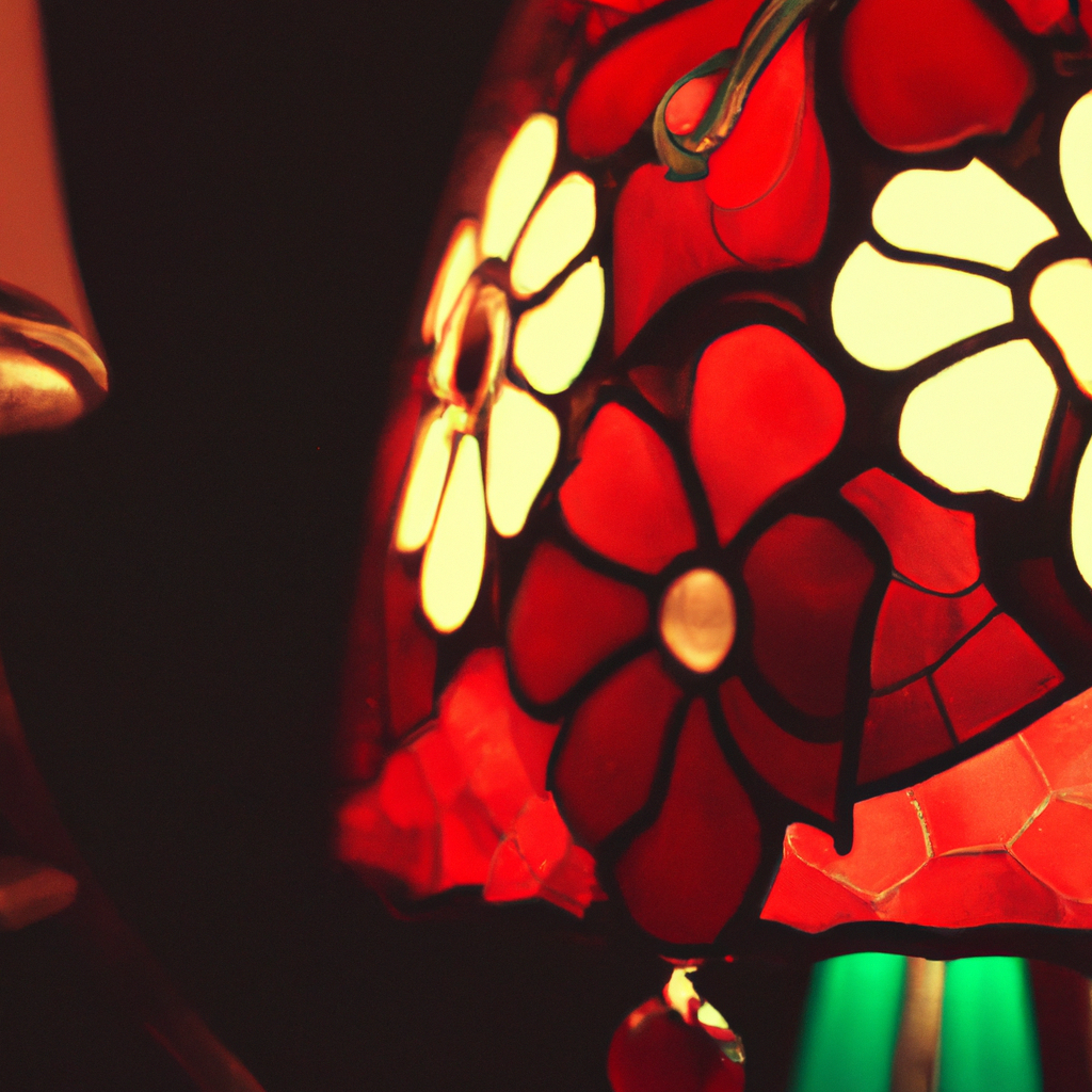 Lampe Tiffany rouge