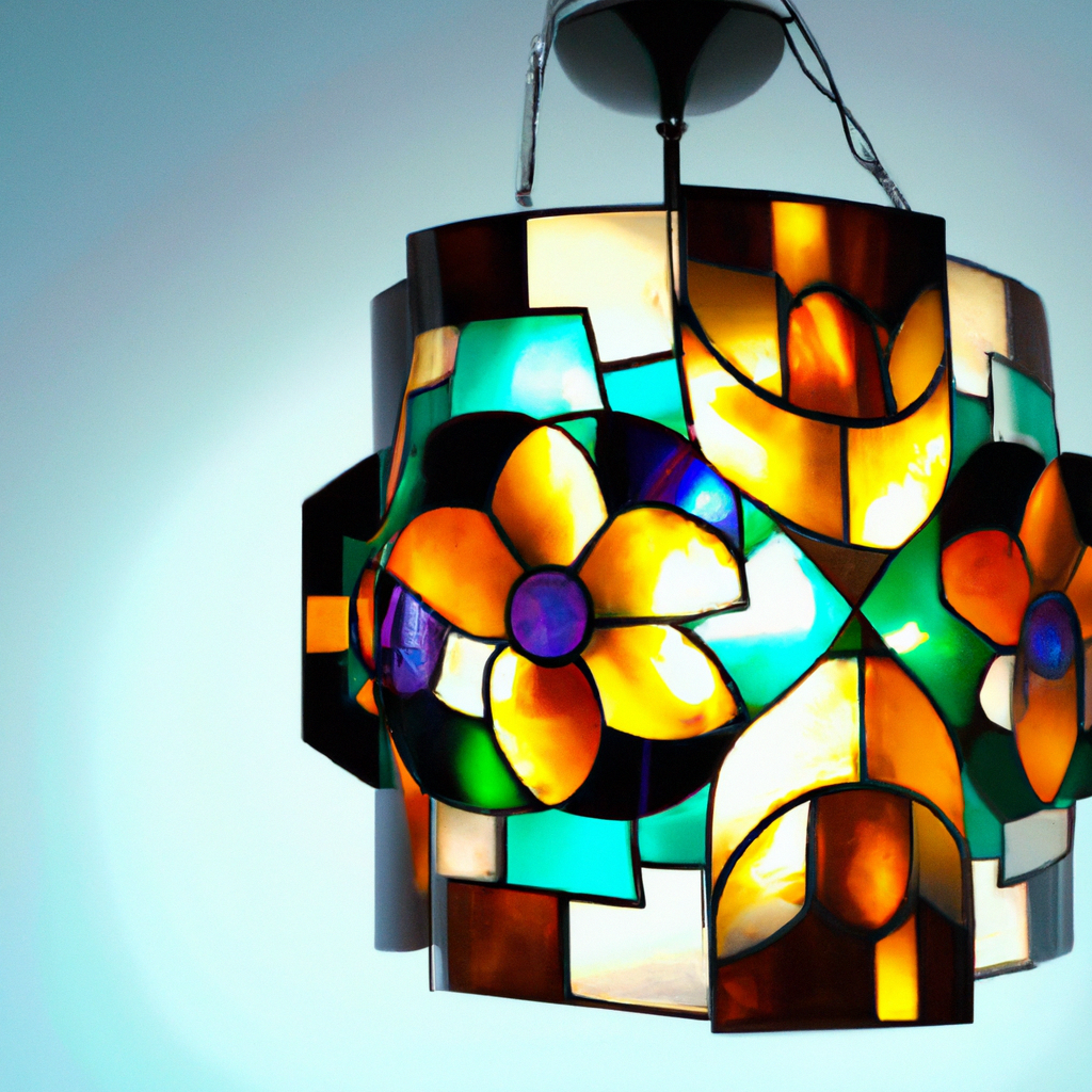 Lampe suspendue Tiffany