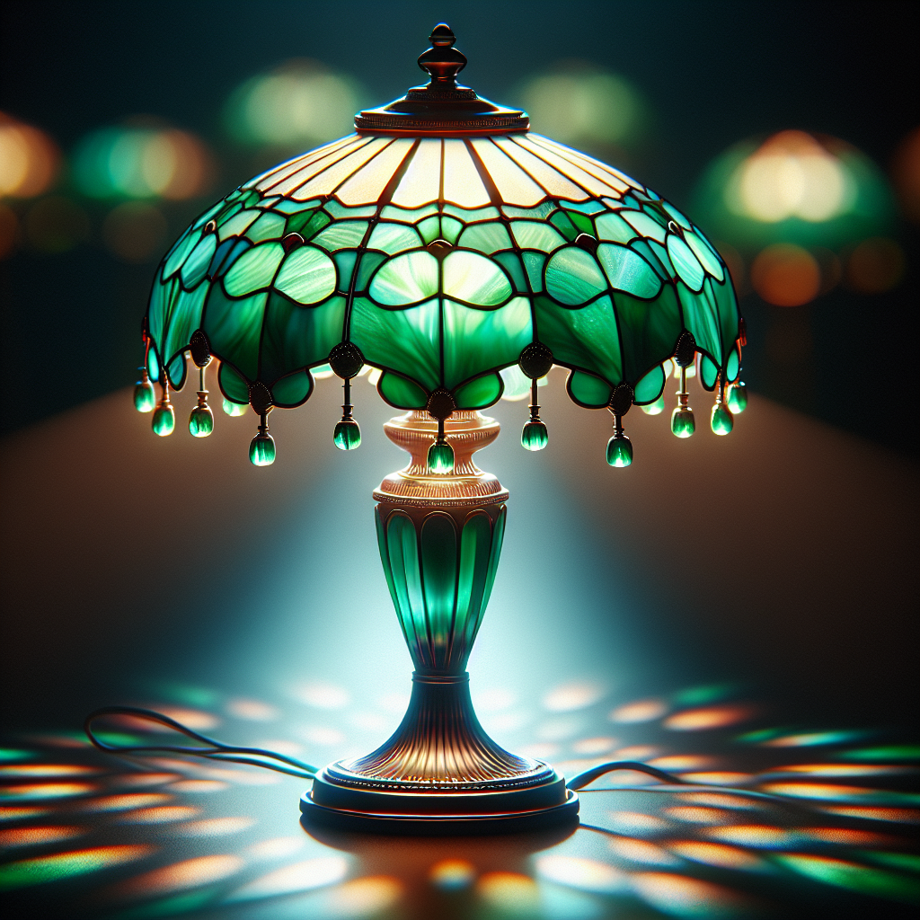 Lampe Tiffany émeraude