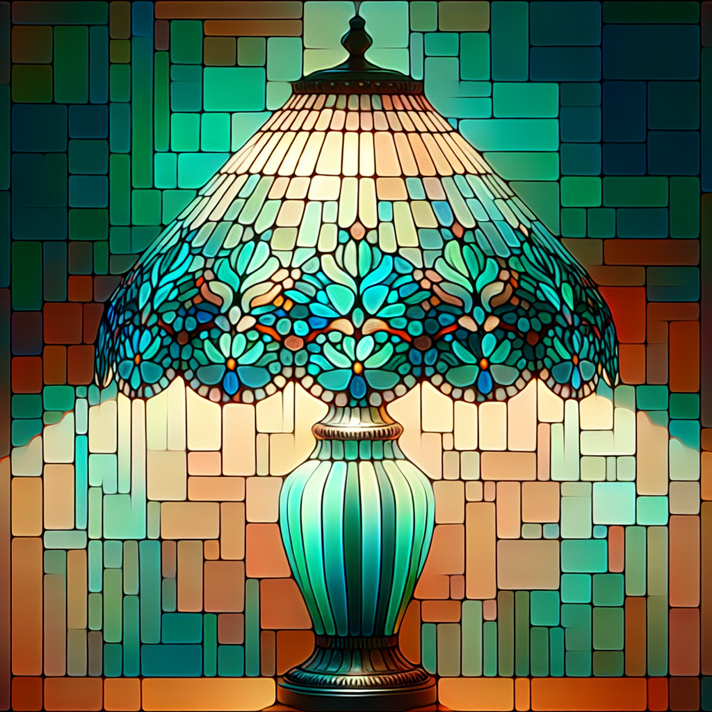 Lampe Tiffany menthe