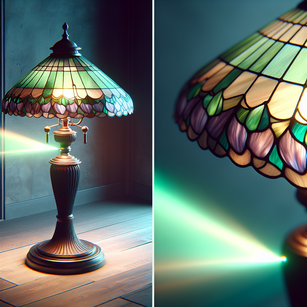 Lampe Tiffany verte