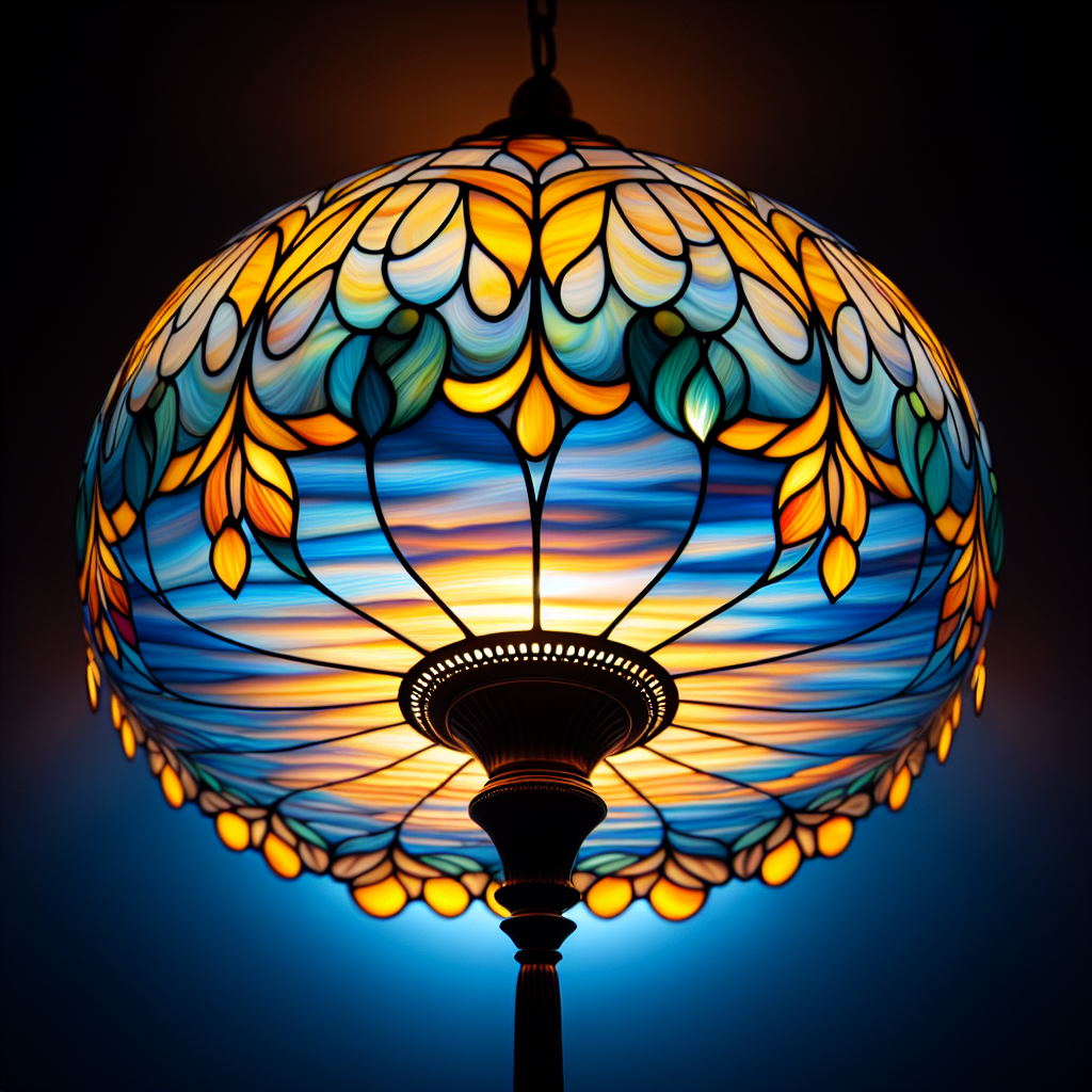 Lampe Tiffany ciel