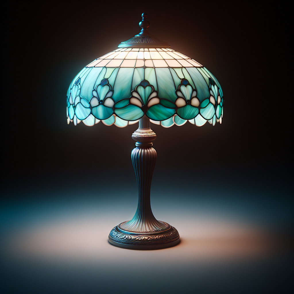 Lampe Tiffany turquoise