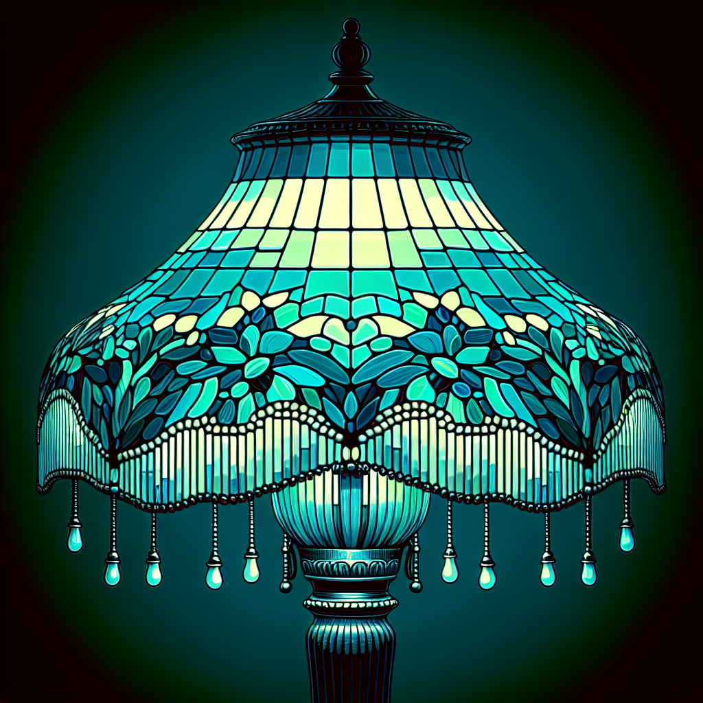 Lampe Tiffany turquoise