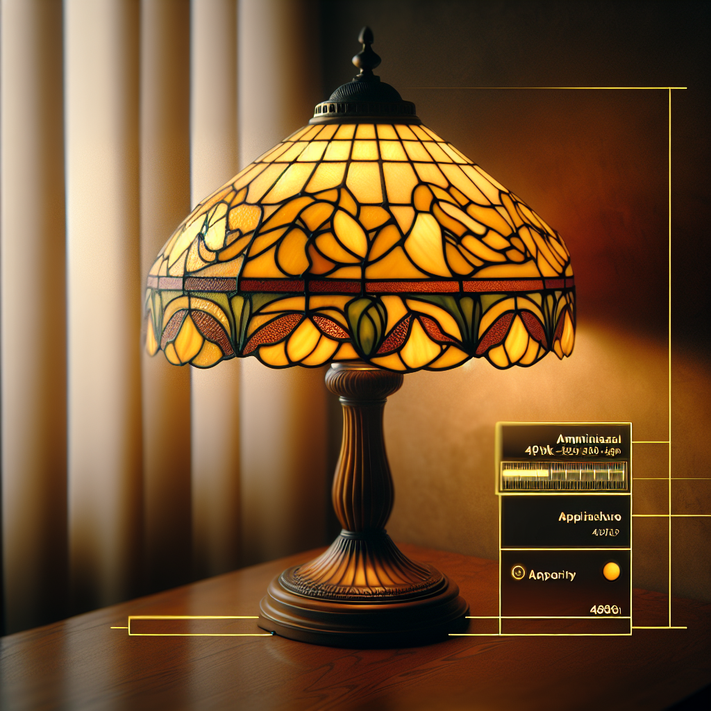 Lampe Tiffany jaune